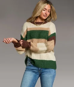 Tops | BKE Striped Sweater Assorted