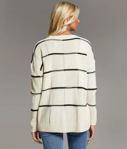 BKE Striped Sweater Apple Butter Hot