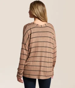 Tops | Blu Pepper Striped Top Navy