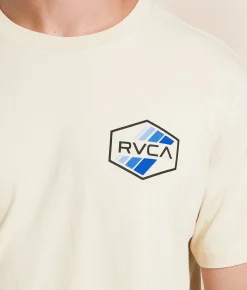 RVCA Stripe Hex T-Shirt Latte Online