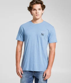 Tops|Graphic T-Shirts | Maven Co-op Stripes T-Shirt Soft Blue