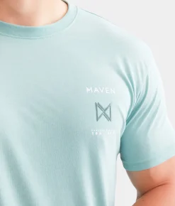 Graphic T-Shirts | Maven Co-op Stripes T-Shirt Aquifer