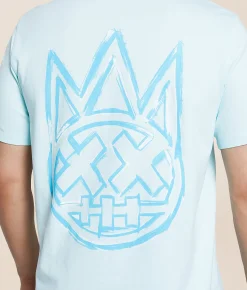 Cult of Individuality Stroke T-Shirt Powder Blue Hot