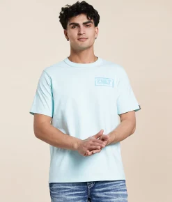 Cult of Individuality Stroke T-Shirt Powder Blue Hot