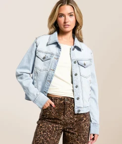 Tops|Coats & Jackets | HIDDEN Studded Denim Stretch Jacket Point Dume