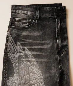 Bottoms|Shorts | Smoke Rise® Studded Stretch Short Spider Black