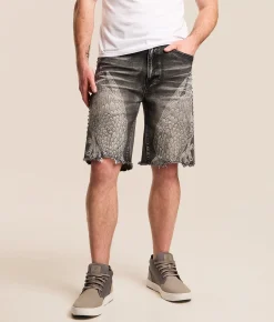 Bottoms|Shorts | Smoke Rise® Studded Stretch Short Spider Black