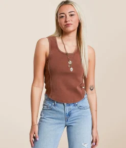 Gilded Intent Studded Tank Top Cinnamon Discount
