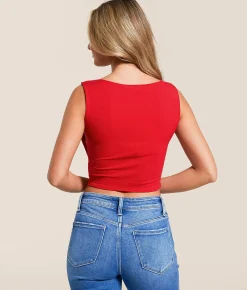 Tops | The Workshop Studio Asymmetrical Cropped Tank Top Brown