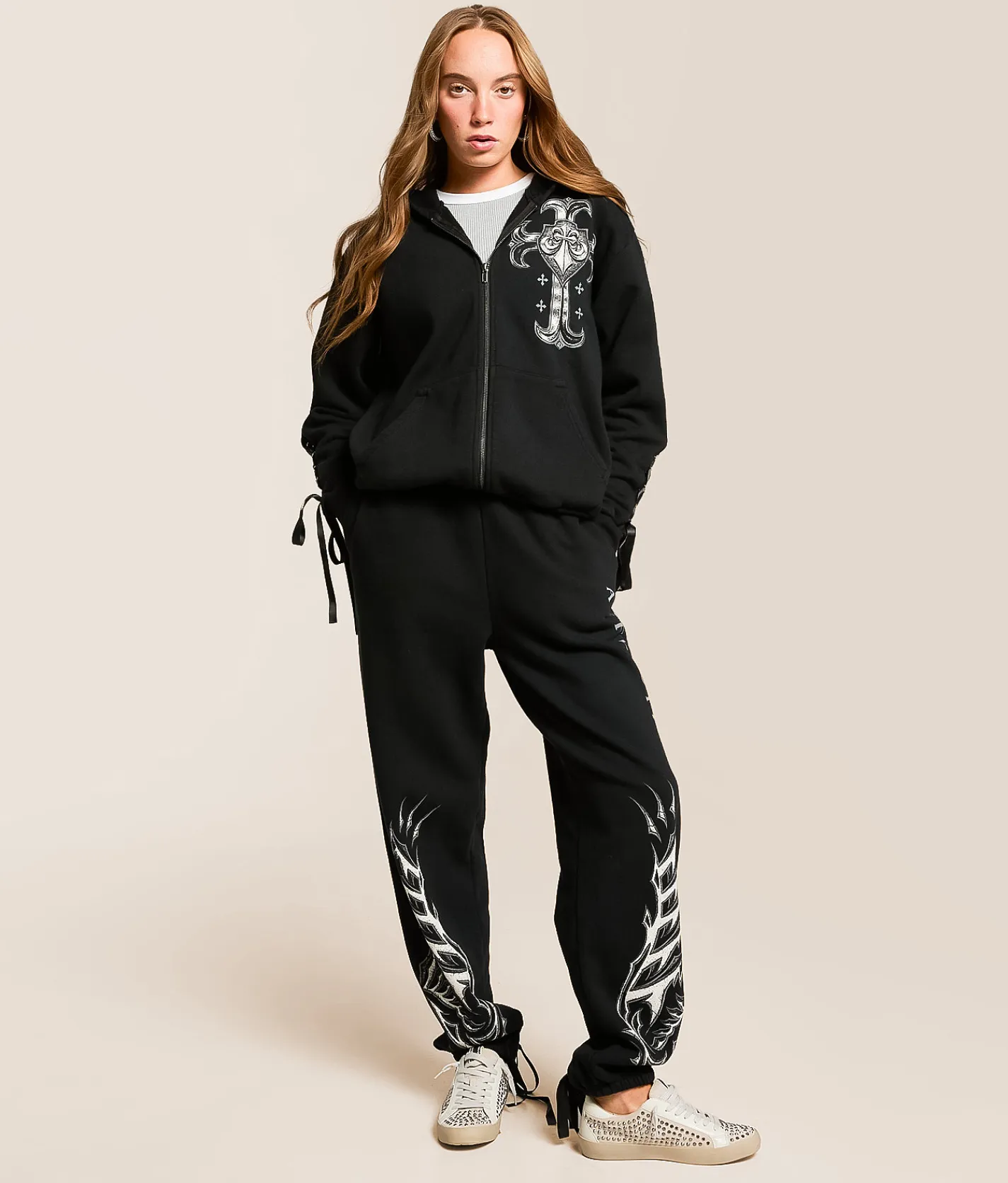 Bottoms | Affliction Stunt Double Sweatpant Black