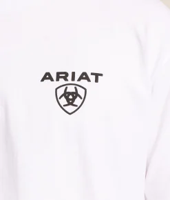 Tops|Graphic T-Shirts | Ariat Subtle Serape Simple Shield T-Shirt White