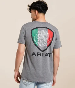 Tops|Graphic T-Shirts | Ariat Sugar Flag T-Shirt Athletic Heather