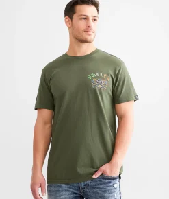 Graphic T-Shirts | Sullen Sugar Skull Girl T-Shirt Kombu Green