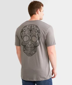Ariat Sugar Skull T-Shirt Smoked Pearl Sale