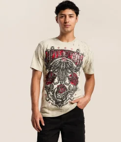 Affliction Sumerian Ruse T-Shirt Peyote Pigment Dye New