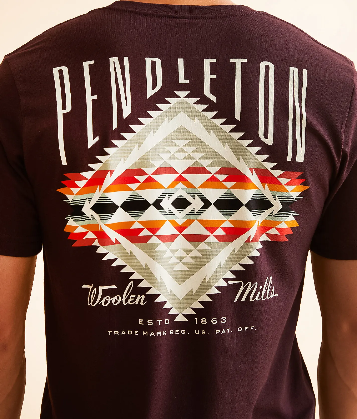 Pendleton Summerland T-Shirt Oxblood Black New
