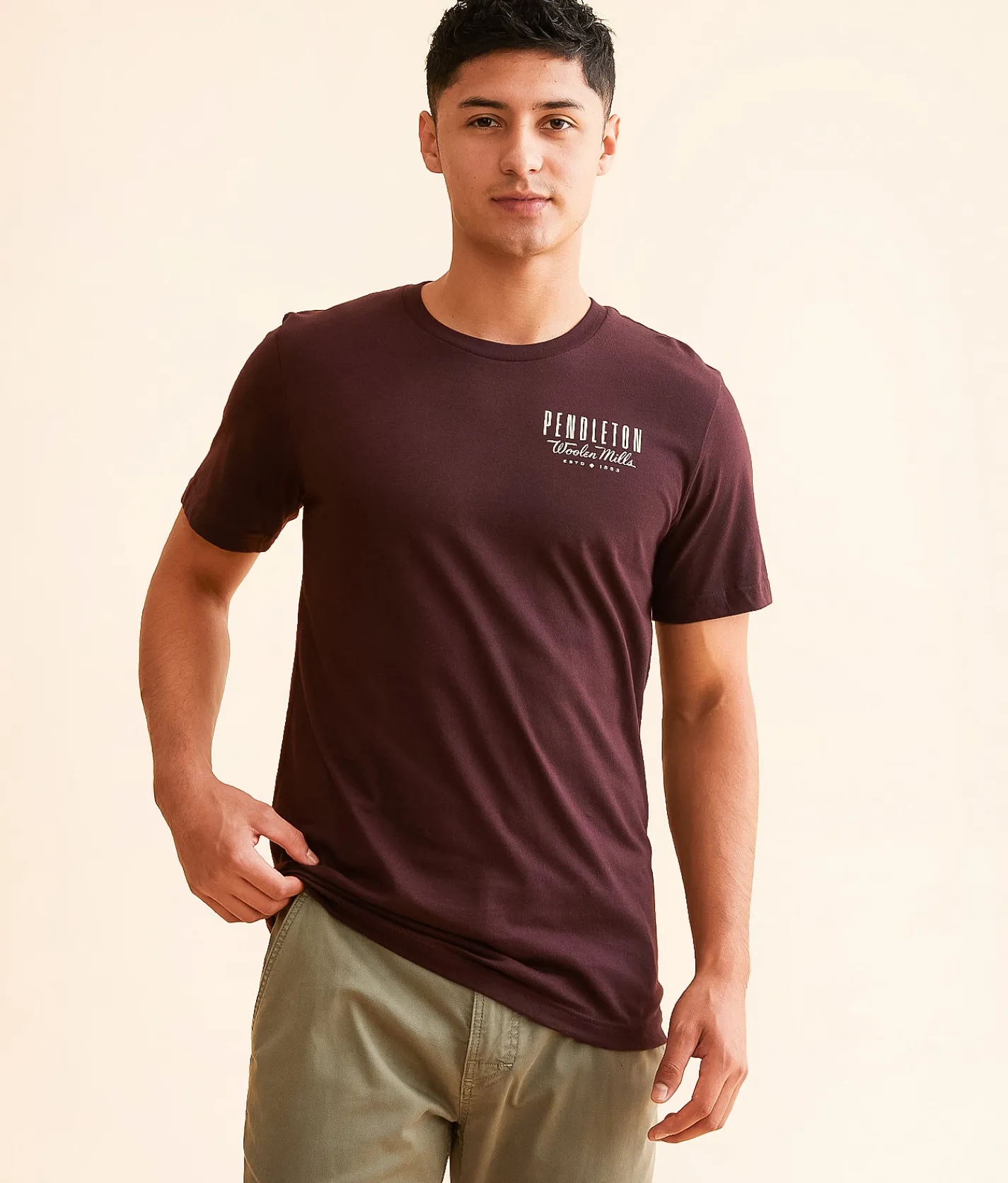 Pendleton Summerland T-Shirt Oxblood Black New