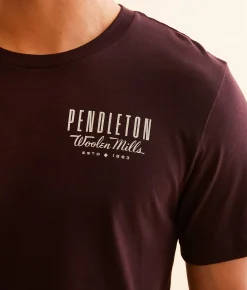 Pendleton Summerland T-Shirt Oxblood Black New