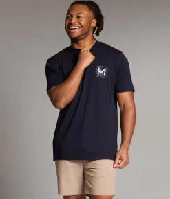 Tops|Graphic T-Shirts | Maven Co-op Summit Lines Performance T-Shirt Navy