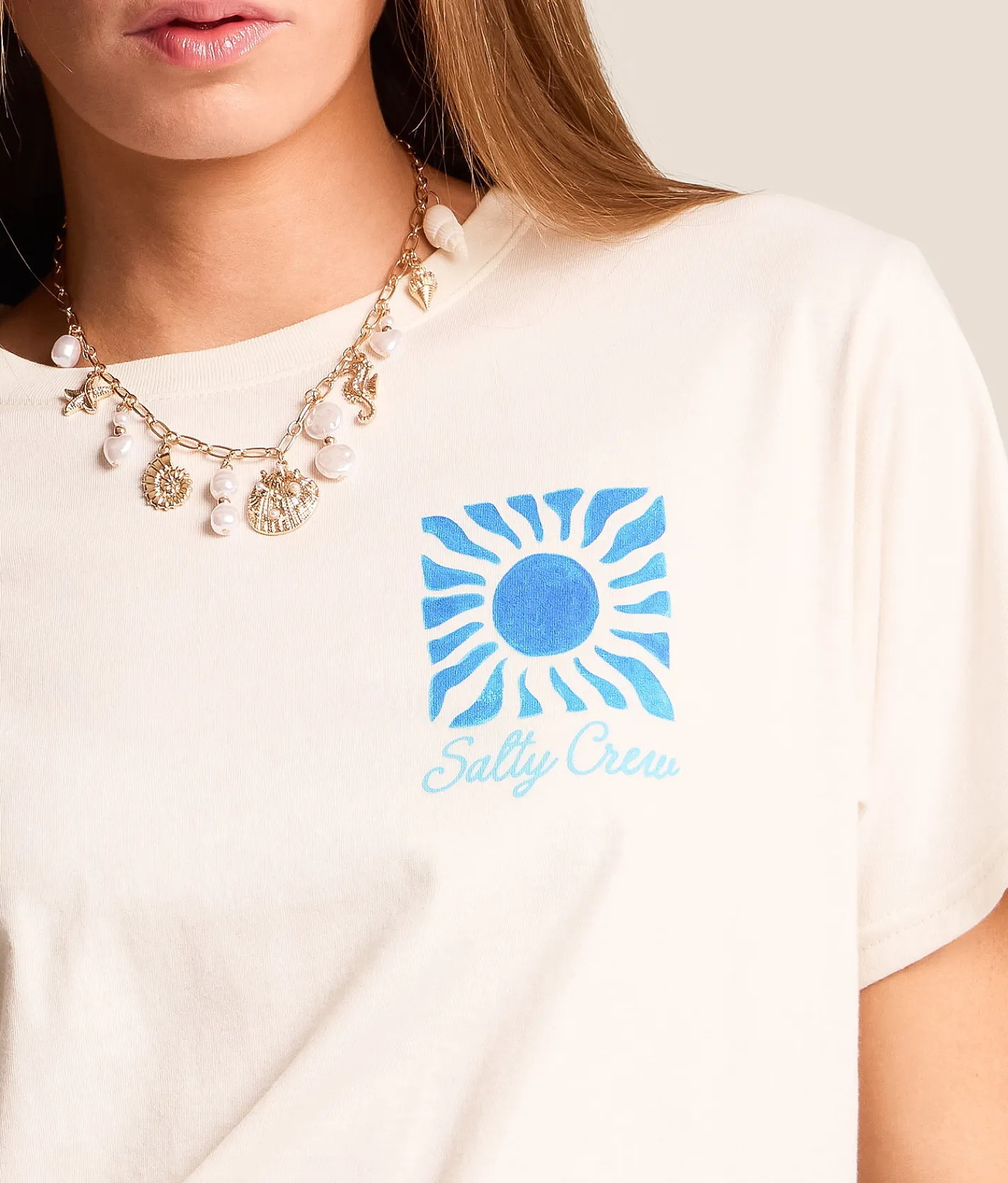 Salty Crew Sunblock T-Shirt Off White Best