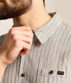 Tops | Billabong Sundays Jacquard Shirt Fog Gray