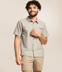 Tops | Billabong Sundays Jacquard Shirt Fog Gray