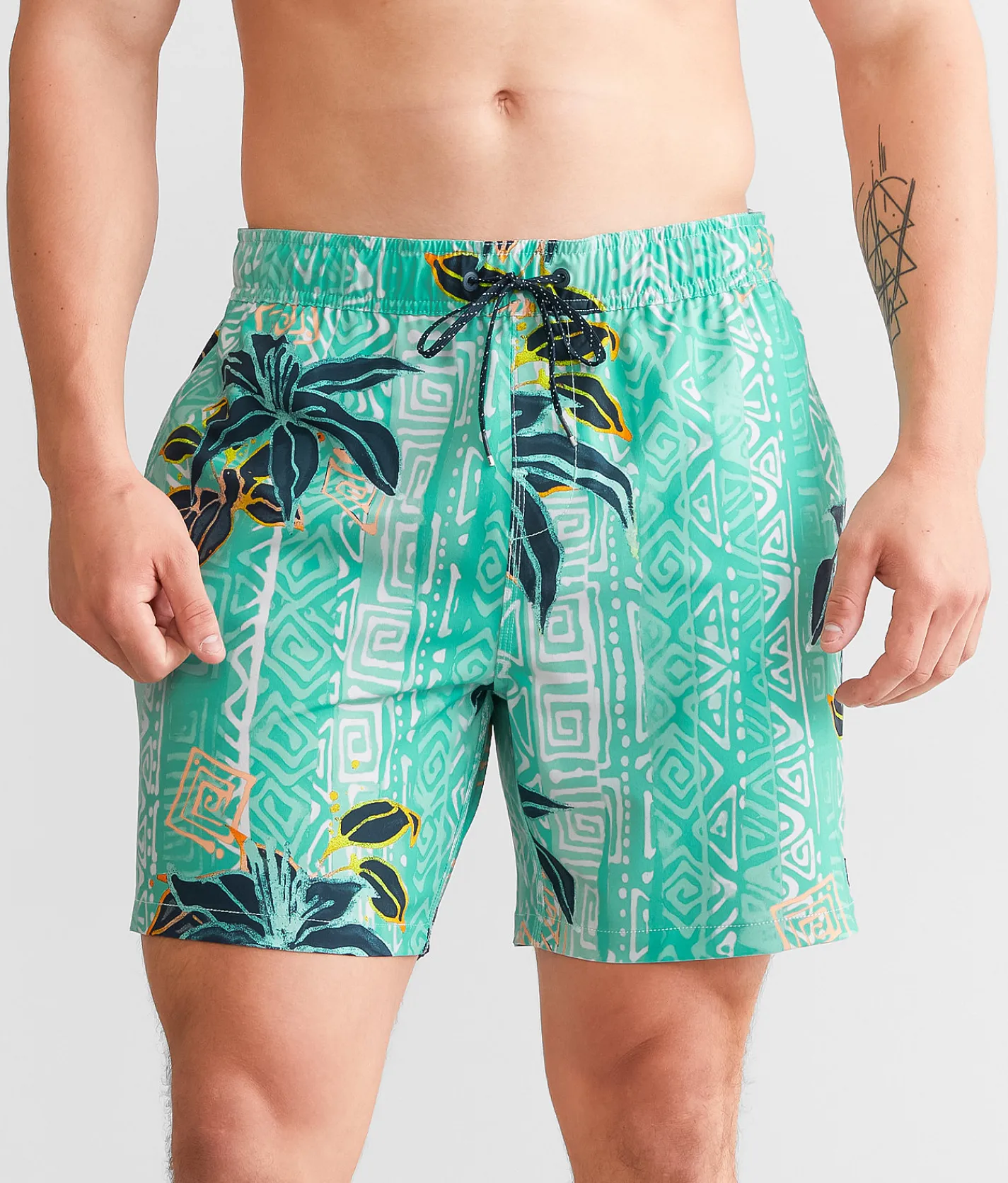 Billabong Sundays Layback Stretch Swim Trunks Foam Hot