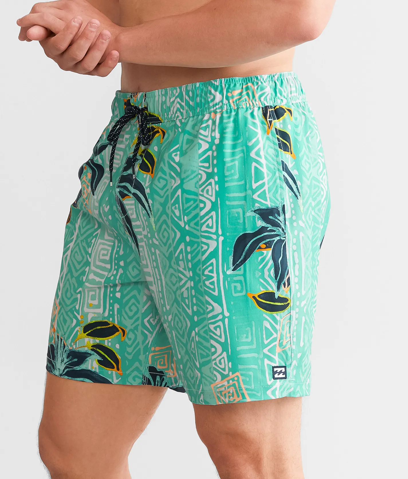 Billabong Sundays Layback Stretch Swim Trunks Foam Hot