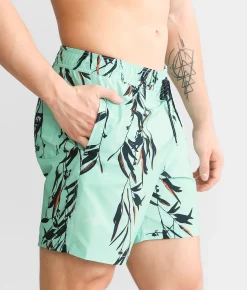 Bottoms|Swimwear | Billabong Sundays Layback Stretch Swim Trunks Mint