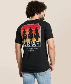 Ariat Sundown Ramblers T-Shirt Black Outlet