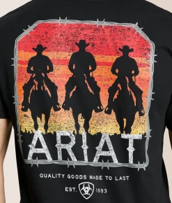 Ariat Sundown Ramblers T-Shirt Black Outlet