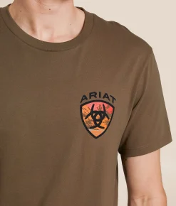 Tops|Graphic T-Shirts | Ariat Sundown Ranger T-Shirt Teak