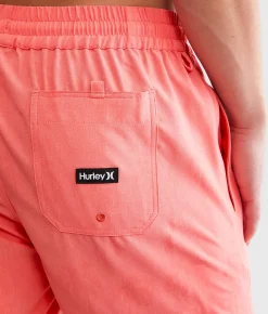 Hurley Sunlight Volley Stretch Swim Trunks Desert Flower Hot
