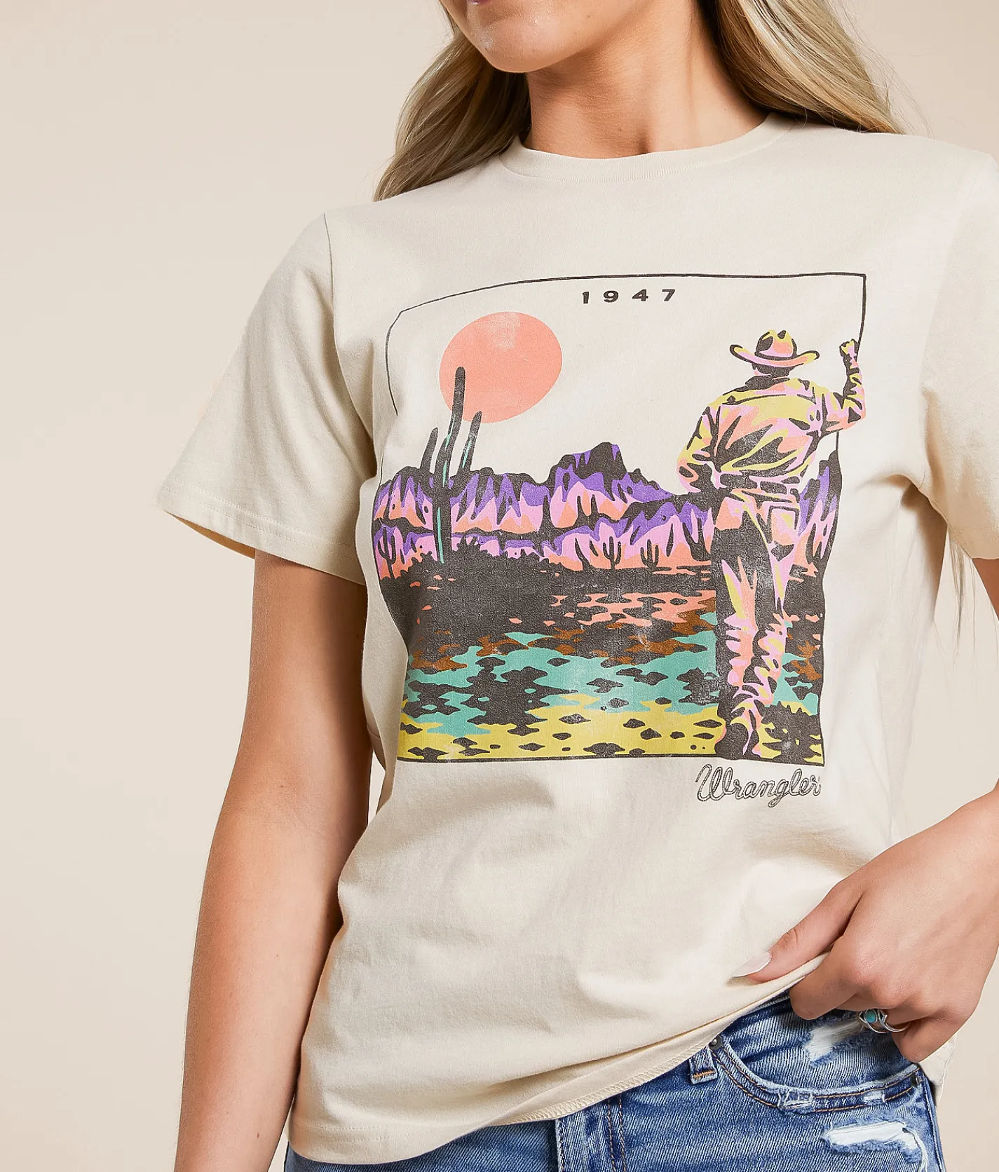 Wrangler® Sunlook T-Shirt Fog Online