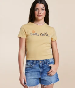 Salty Crew Sunny Side Baby T-Shirt Dusty Gold Outlet