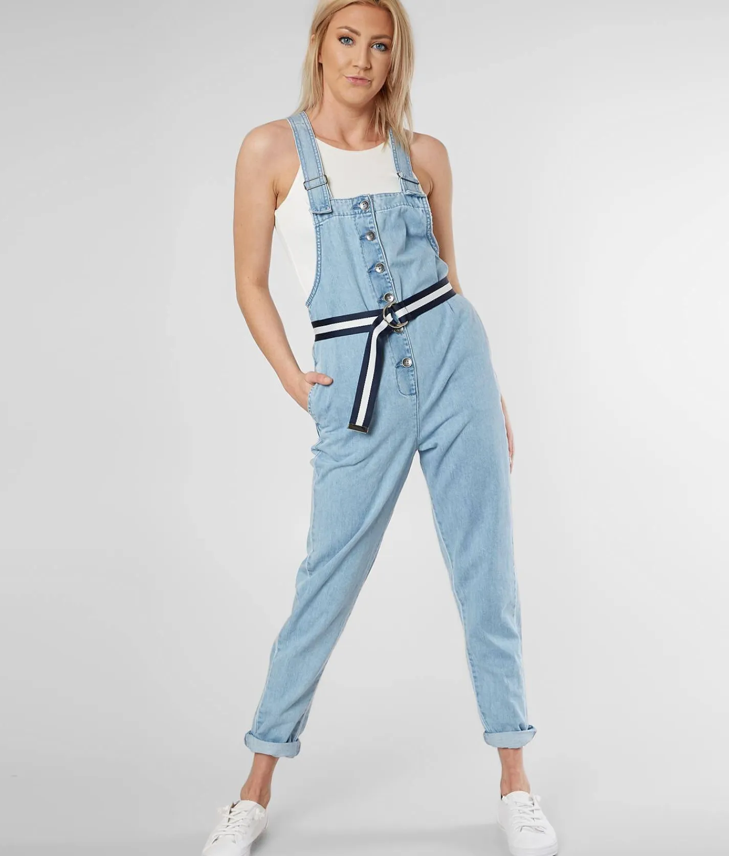 Rompers & Jumpsuits | Billabong Sun Seeker Cuffed Overalls Surfide