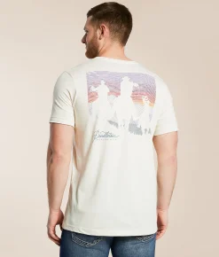 Graphic T-Shirts | Pendleton Sunset Cattle Drive T-Shirt Natural