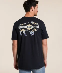 Pendleton Sunset Pass Bison T-Shirt Vintage Black Online