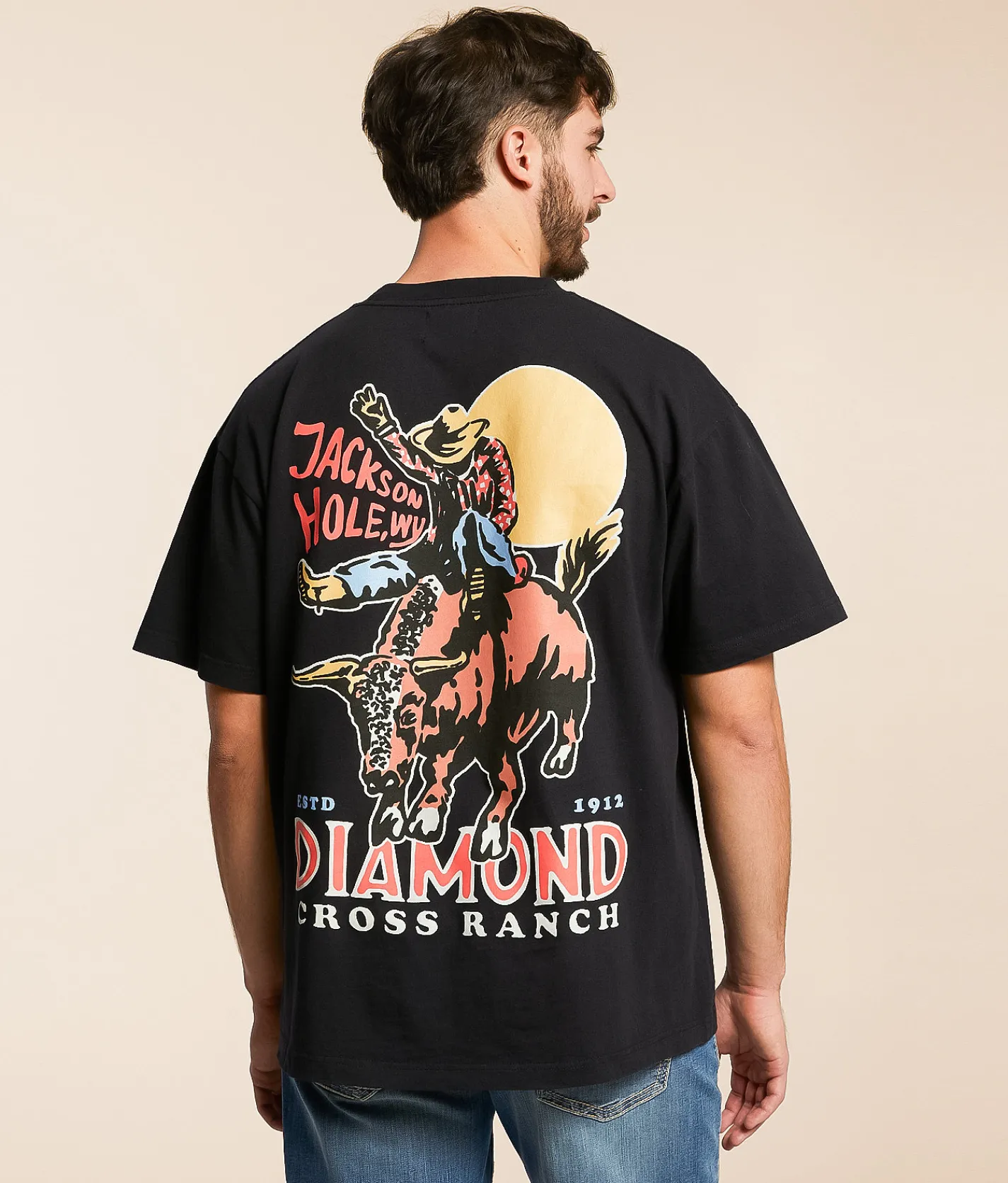 Graphic T-Shirts | Diamond Cross Ranch Sunshine Bull Ride T-Shirt Black