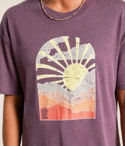 Tops | LIV Outdoor Sunshine Clouds T-Shirt Plum Wine