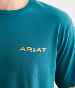 Graphic T-Shirts | Ariat Sun Valley Circle T-Shirt Meditteranea