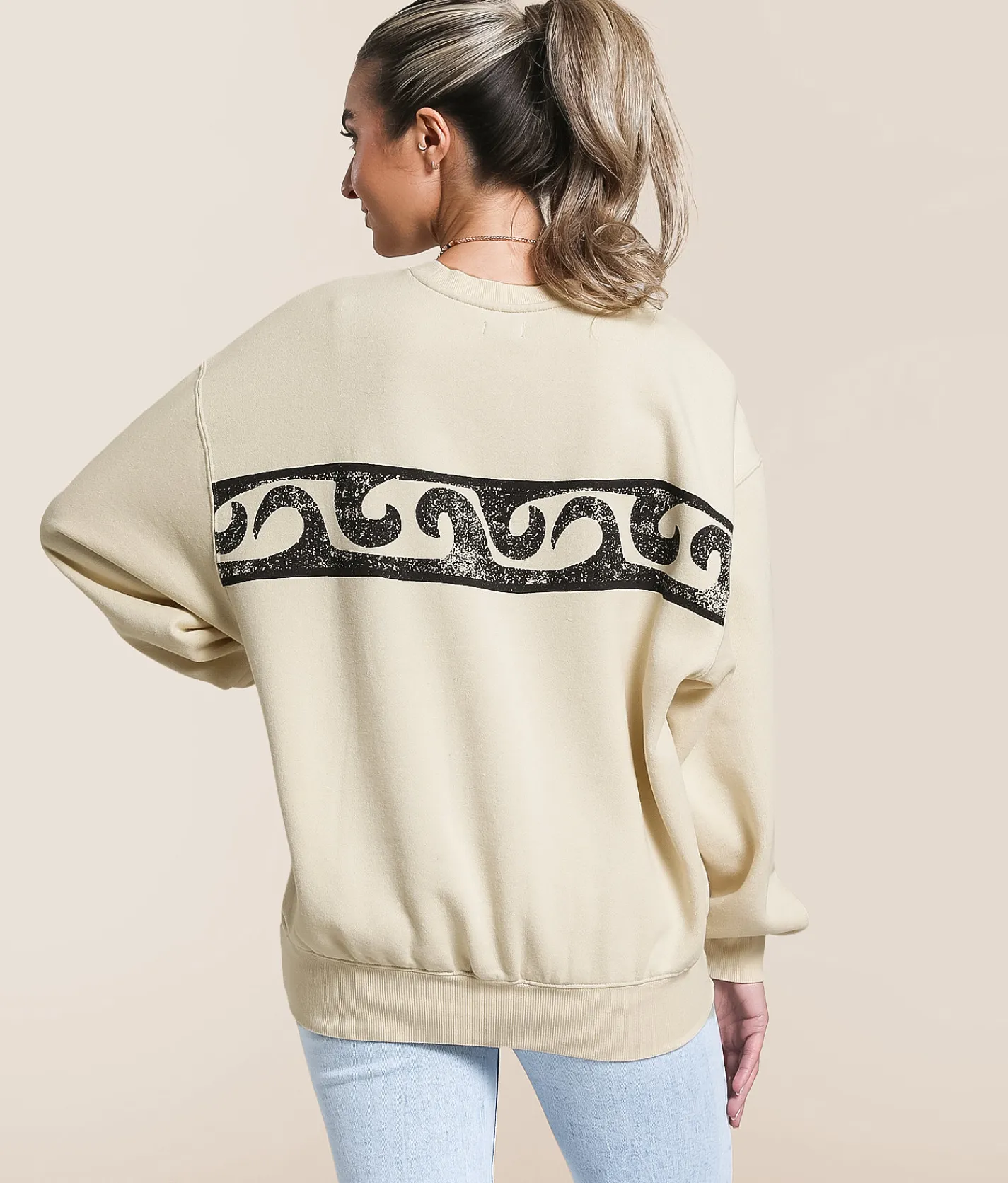 Tops | Billabong Sun Wave Livin' Kendall Oversized Pullover Whitecap