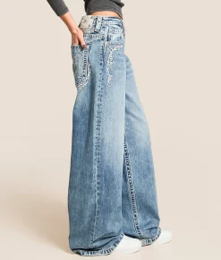 Miss Me Super Baggy Wide Leg Jean M1103 Online