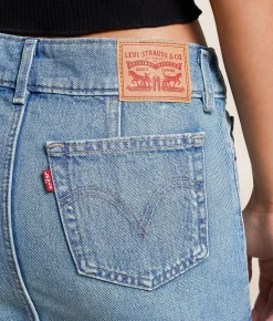 Levi's® Superlow Denim Mini Skirt Roll It Up Clean Online