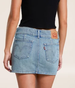 Levi's® Superlow Denim Mini Skirt Roll It Up Clean Online