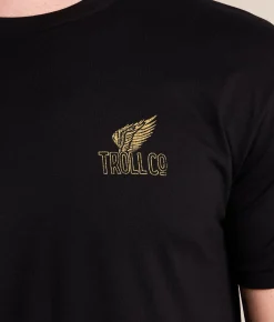 Troll Co Support Blue Collar Grounded T-Shirt Black