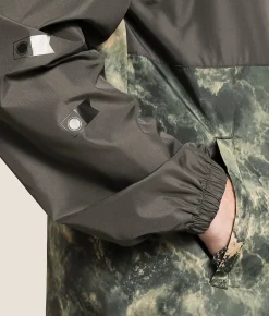 Salty Crew Surface Windbreaker Hooded Jacket Pirate Black New