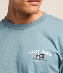 Tops|Graphic T-Shirts | Salty Crew Surf Club T-Shirt Ocean Blue