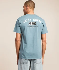 Tops|Graphic T-Shirts | Salty Crew Surf Club T-Shirt Ocean Blue