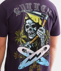 Sullen Surf Or Die T-Shirt Gothic Grape Sale